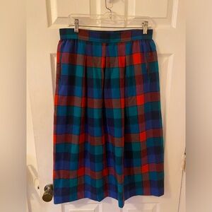 Pendleton Plaid Skirt